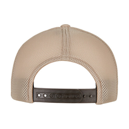 Khaki - Back - Flexfit Unisex Adult 110 Ripstop Trucker Cap