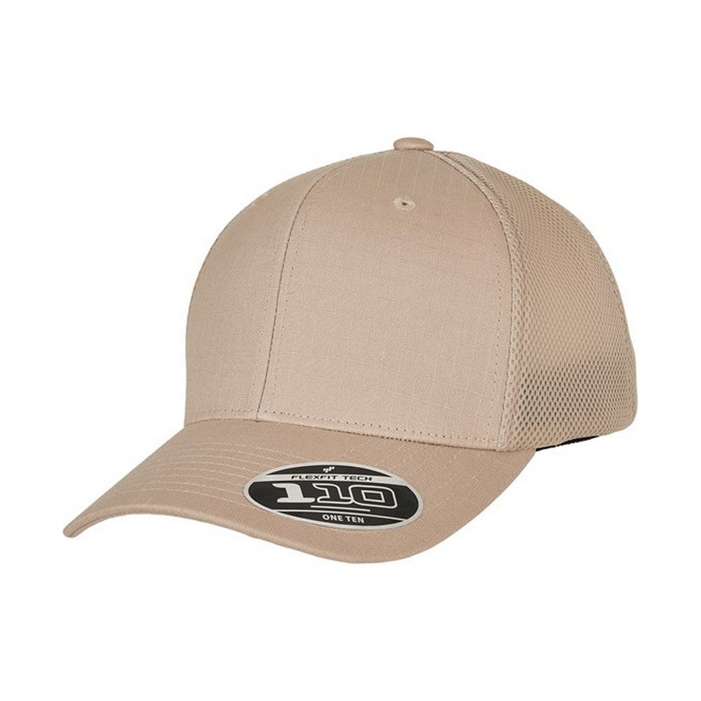 Khaki - Lifestyle - Flexfit Unisex Adult 110 Ripstop Trucker Cap