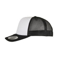 Black-White - Side - Flexfit Unisex Adult Classic Curved Foam Trucker Cap