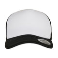 Black-White - Front - Flexfit Unisex Adult Classic Curved Foam Trucker Cap