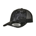 Poseidon Black - Front - Flexfit Unisex Adult Veil Camo Trucker Cap