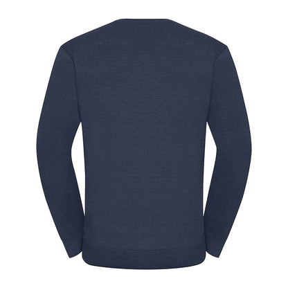 French Navy - Back - Russell Mens Set-in Sweatshirt