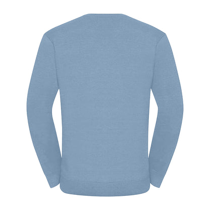 Mineral Blue - Back - Russell Mens Set-in Sweatshirt