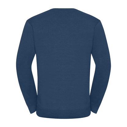 Indigo - Back - Russell Mens Set-in Sweatshirt