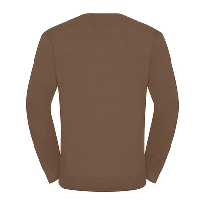 Mocha - Back - Russell Mens Set-in Sweatshirt