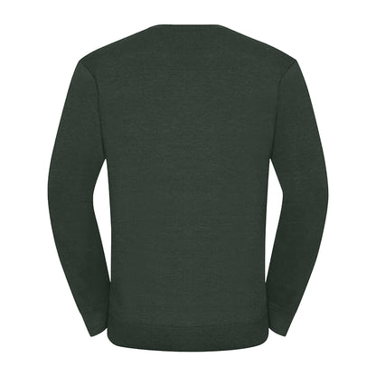 Bottle Green - Back - Russell Mens Set-in Sweatshirt