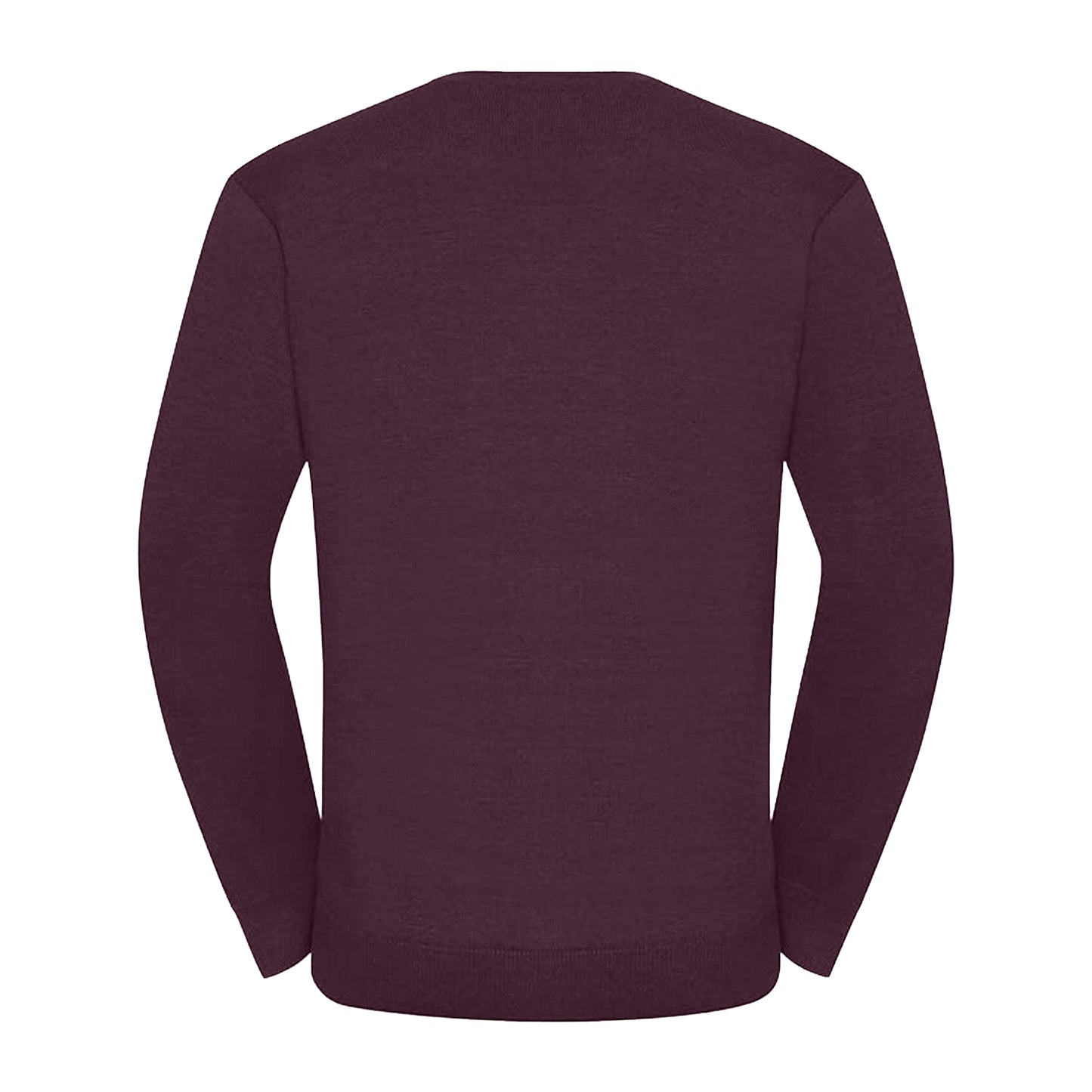 Burgundy - Back - Russell Mens Set-in Sweatshirt