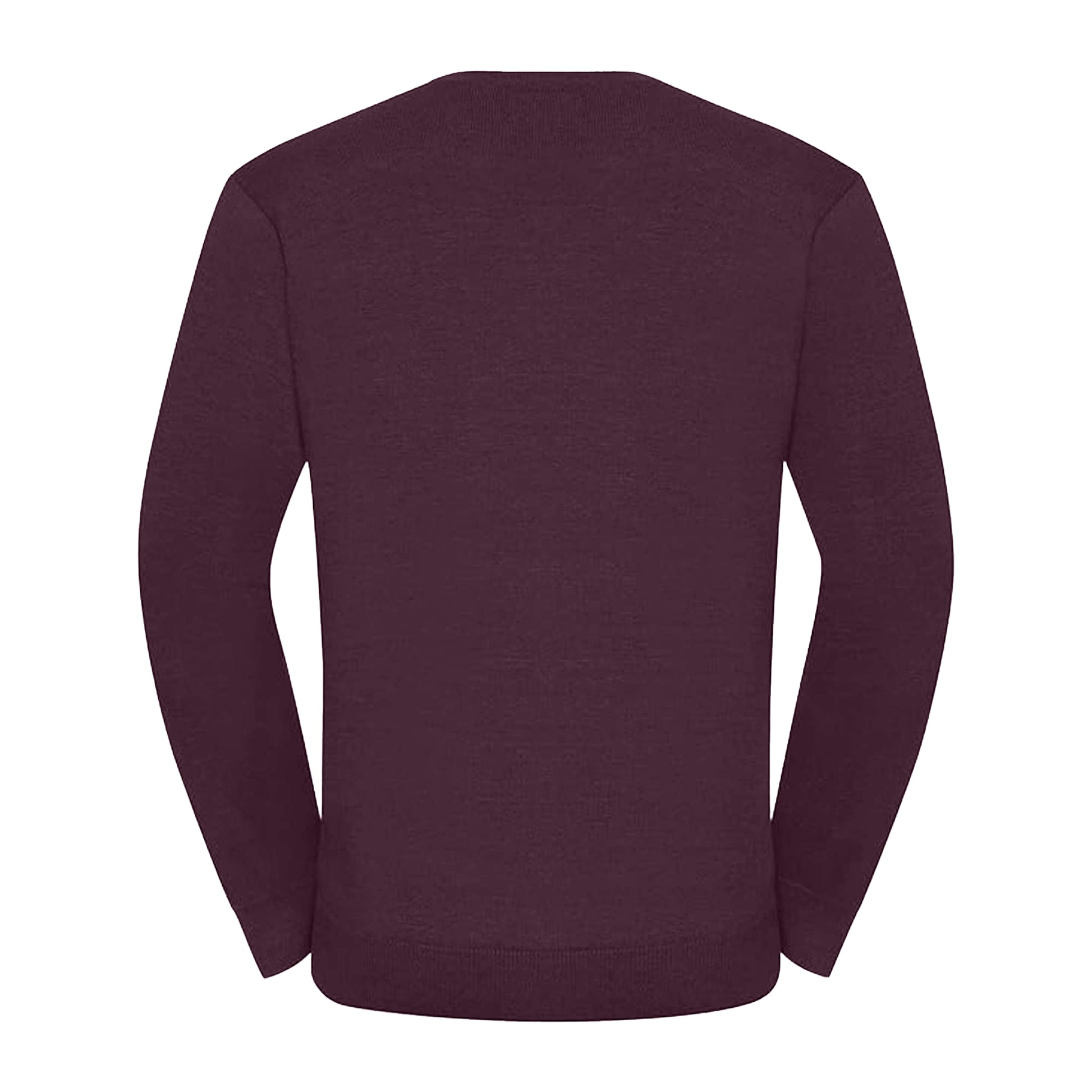 Burgundy - Back - Russell Mens Set-in Sweatshirt