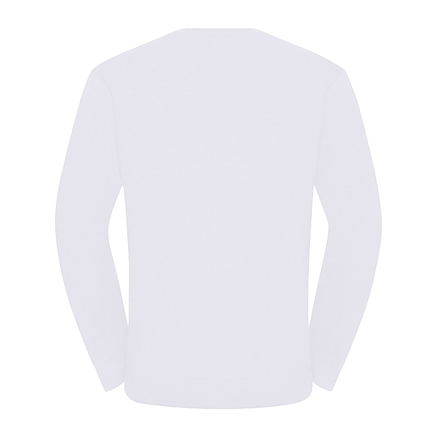 White - Back - Russell Mens Set-in Sweatshirt