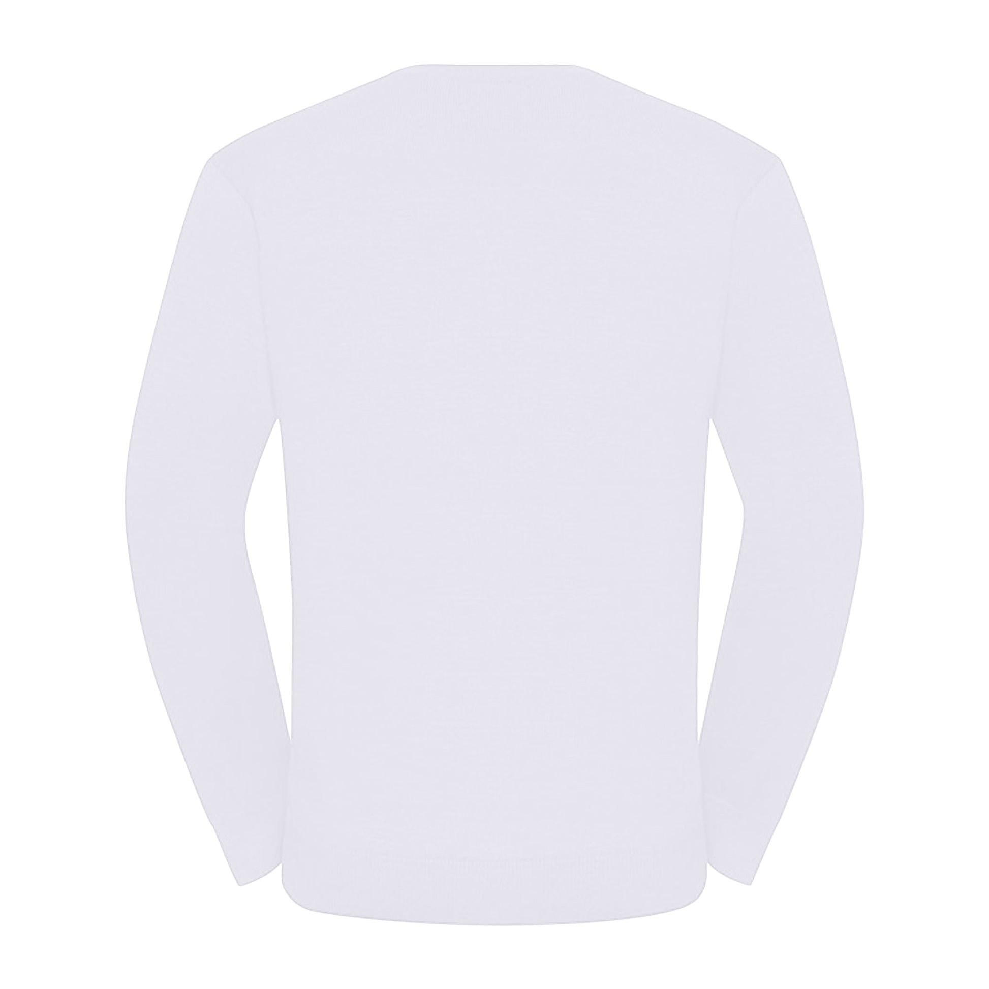 White - Back - Russell Mens Set-in Sweatshirt