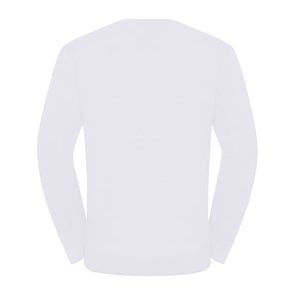 White - Back - Russell Mens Set-in Sweatshirt