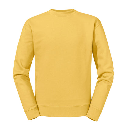 Mustard Yellow - Front - Russell Mens Set-in Sweatshirt