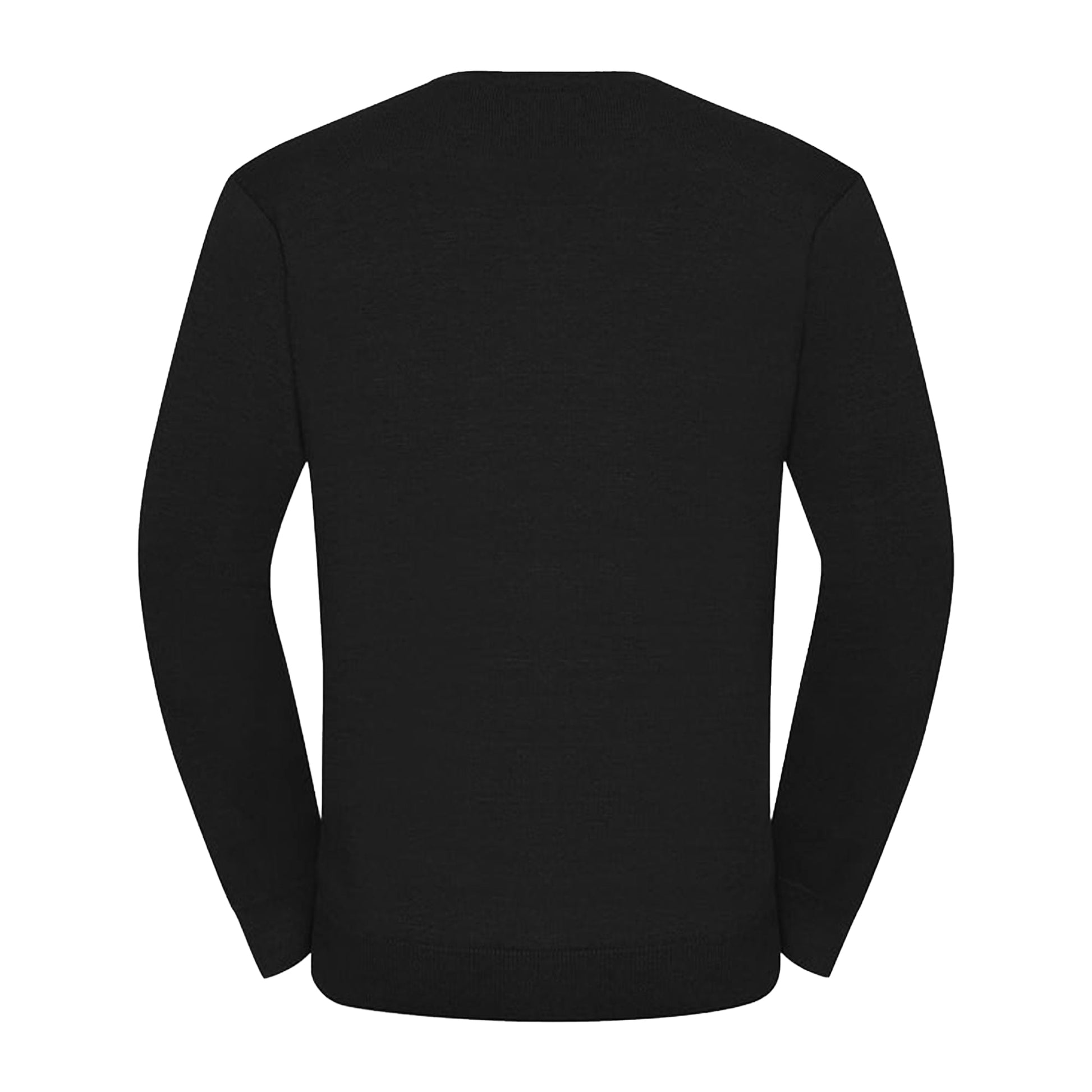 Black - Back - Russell Mens Set-in Sweatshirt