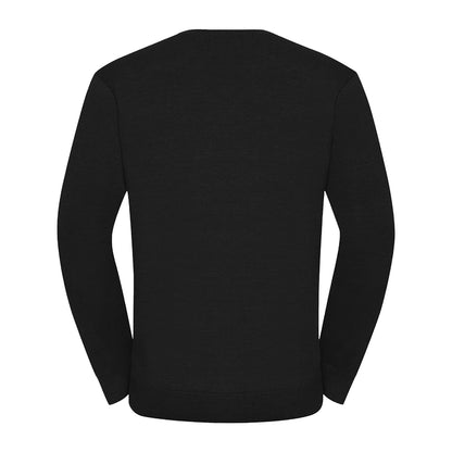 Black - Back - Russell Mens Set-in Sweatshirt