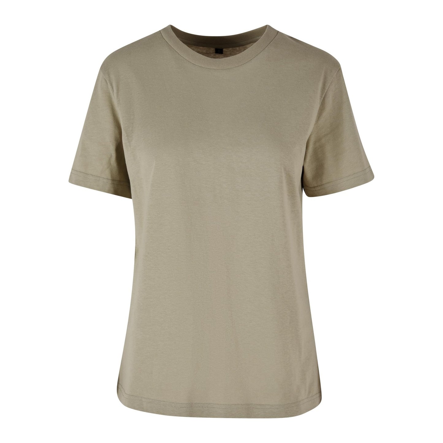 Pale Olive - Front - Build Your Brand Womens-Ladies Oversized T-Shirt