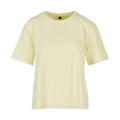 Soft Yellow - Front - Build Your Brand Womens-Ladies Oversized T-Shirt
