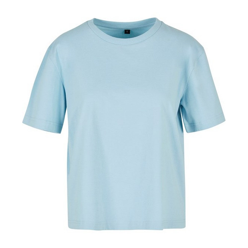 Ocean Blue - Front - Build Your Brand Womens-Ladies Oversized T-Shirt