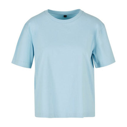 Ocean Blue - Front - Build Your Brand Womens-Ladies Oversized T-Shirt