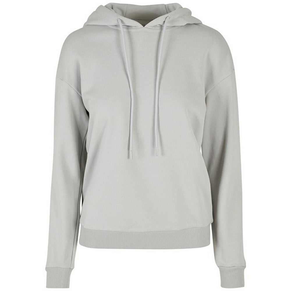 Light Asphalt - Front - Build Your Brand Womens-Ladies Oversized Everyday Hoodie