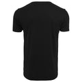 Black - Back - Build Your Brand Mens Organic Round Neck T-Shirt