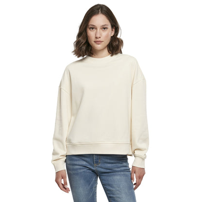Soft Yellow - Back - Build Your Brand Womens-Ladies Oversized Sweatshirt