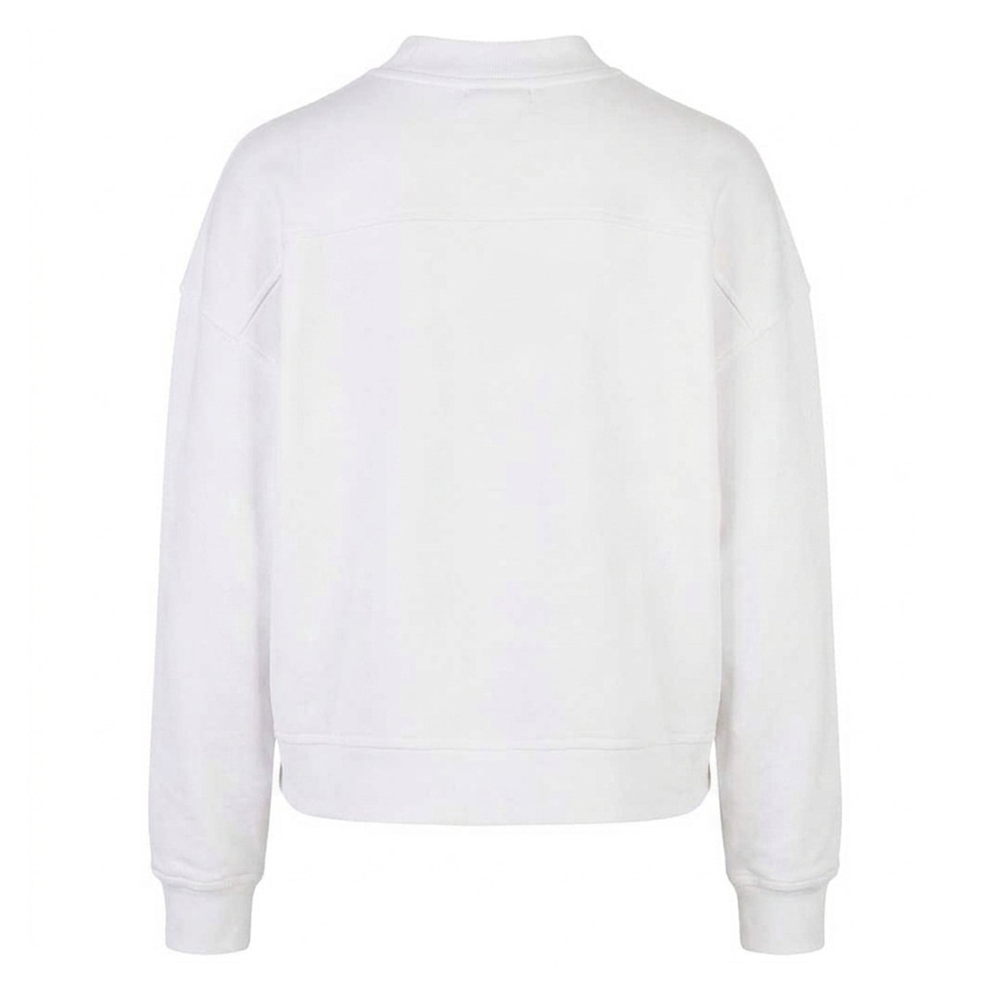 White - Back - Build Your Brand Womens-Ladies Oversized Sweatshirt