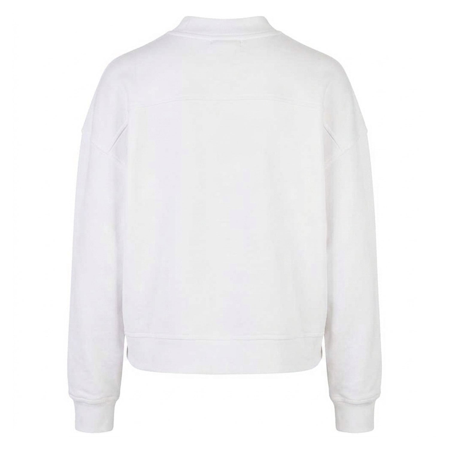 White - Back - Build Your Brand Womens-Ladies Oversized Sweatshirt