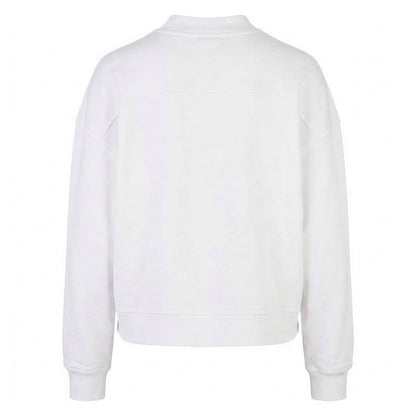 White - Back - Build Your Brand Womens-Ladies Oversized Sweatshirt