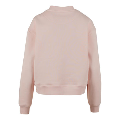 Pink - Back - Build Your Brand Womens-Ladies Oversized Sweatshirt
