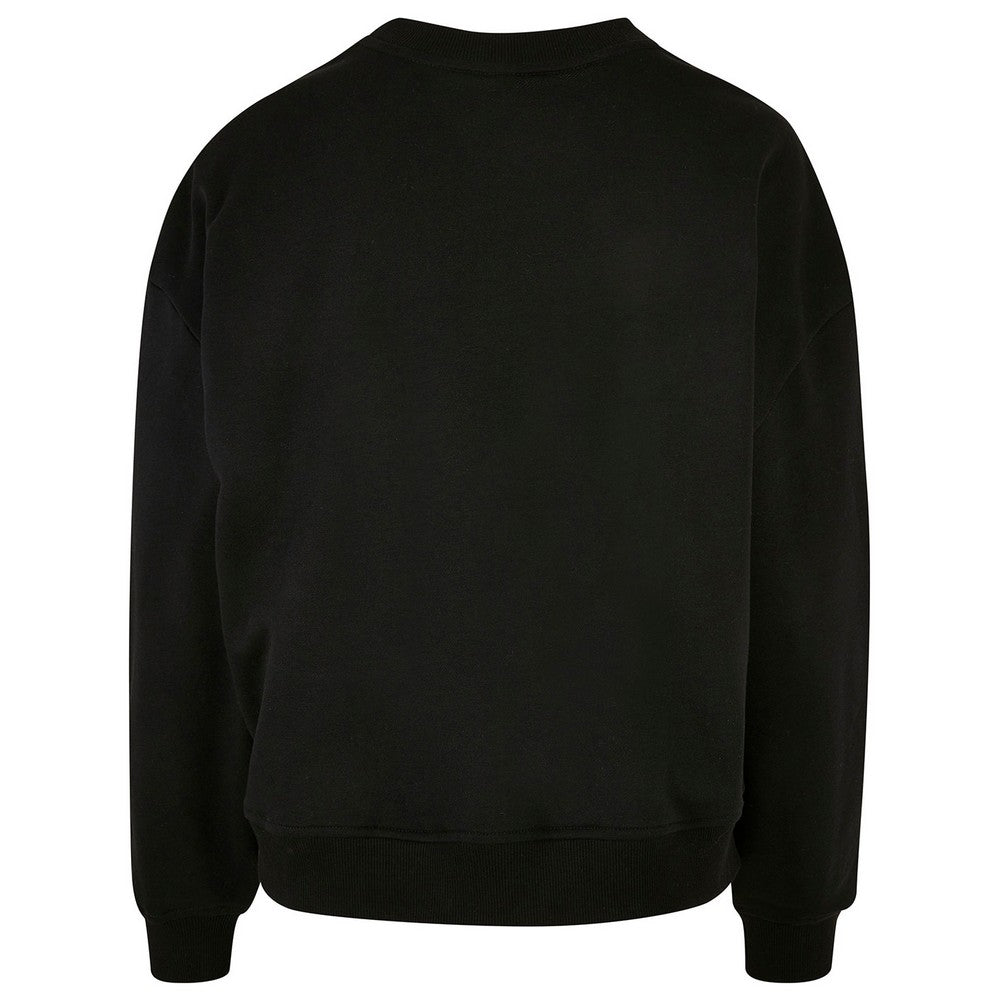 Black - Back - Build Your Brand Womens-Ladies Oversized Sweatshirt