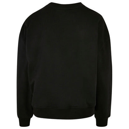 Black - Back - Build Your Brand Womens-Ladies Oversized Sweatshirt