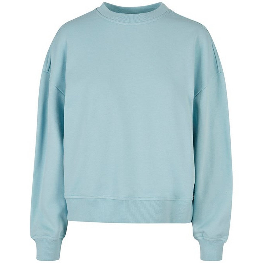 Ocean Blue - Front - Build Your Brand Womens-Ladies Oversized Sweatshirt