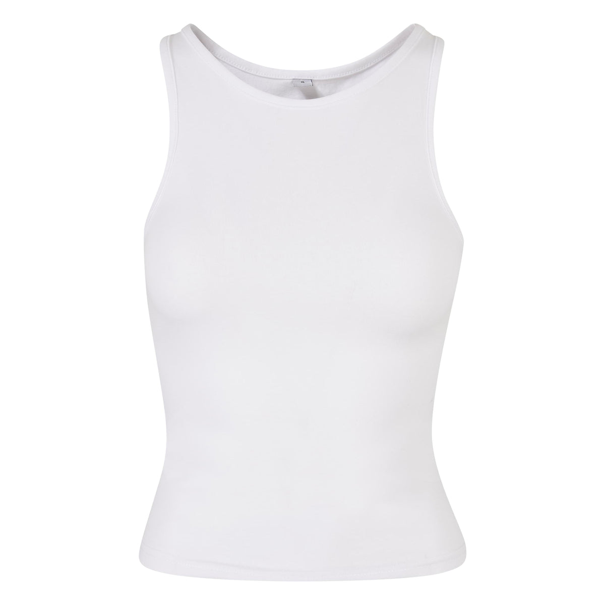 White - Front - Build Your Brand Womens-Ladies Racerback Tank Top