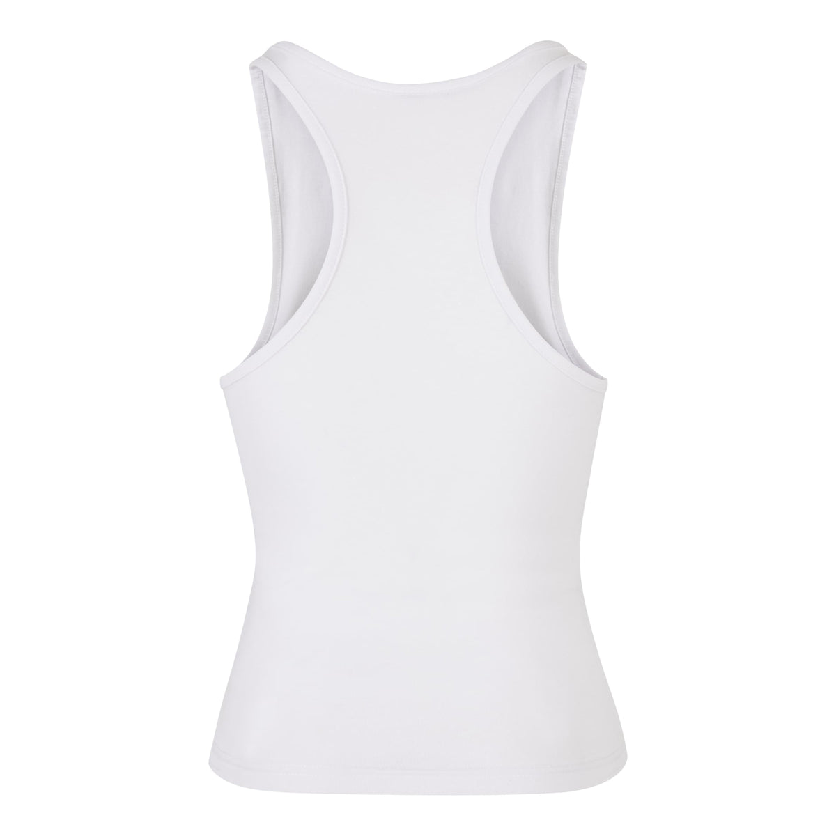 White - Back - Build Your Brand Womens-Ladies Racerback Tank Top