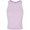 Lilac - Front - Build Your Brand Womens-Ladies Racerback Tank Top