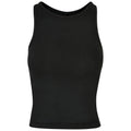 Black - Front - Build Your Brand Womens-Ladies Racerback Tank Top