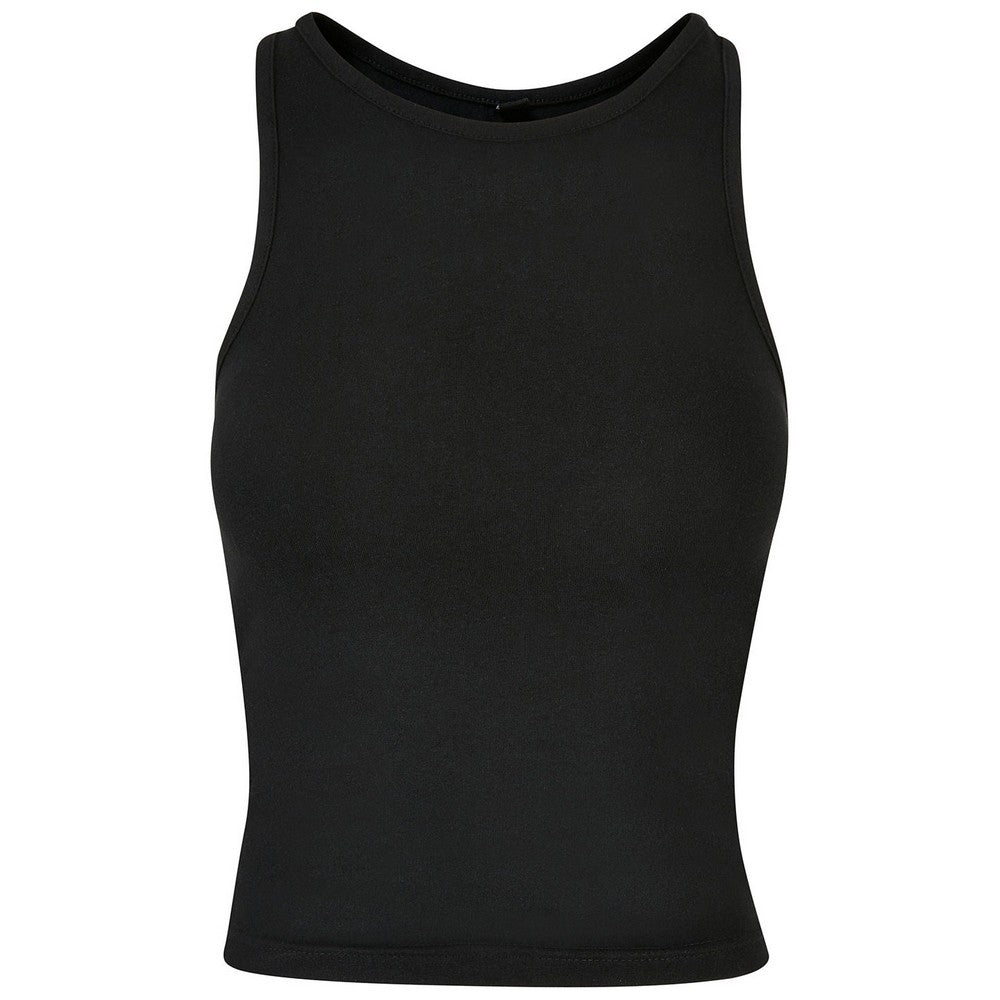Black - Front - Build Your Brand Womens-Ladies Racerback Tank Top