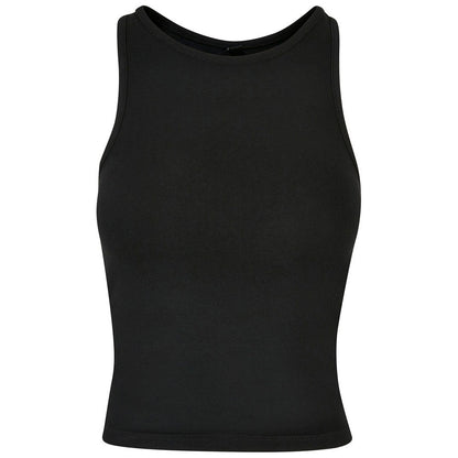 Black - Front - Build Your Brand Womens-Ladies Racerback Tank Top