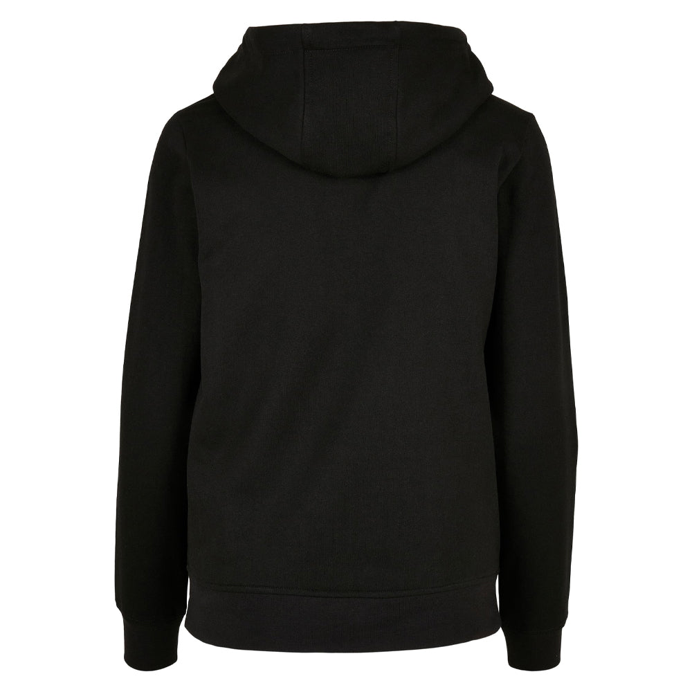 Black - Back - Build Your Brand Womens-Ladies Basic Full Zip Hoodie