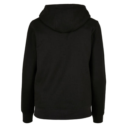 Black - Back - Build Your Brand Womens-Ladies Basic Full Zip Hoodie