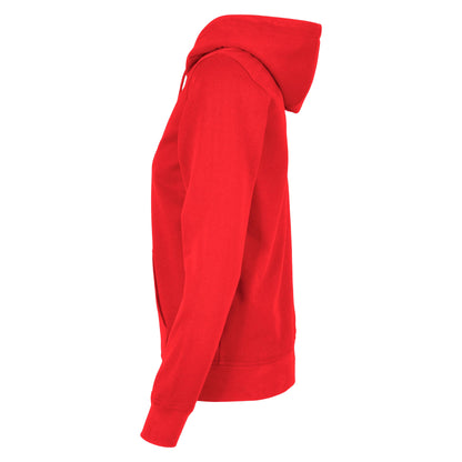 City Red - Side - Build Your Brand Womens-Ladies Basic Full Zip Hoodie