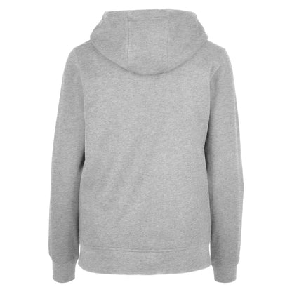 Heather Grey - Back - Build Your Brand Womens-Ladies Basic Full Zip Hoodie
