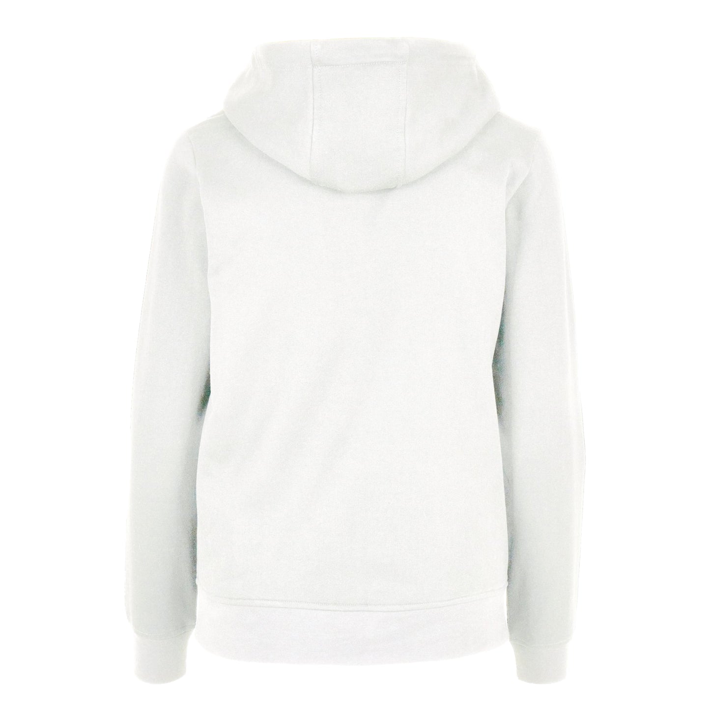 White - Back - Build Your Brand Womens-Ladies Basic Full Zip Hoodie