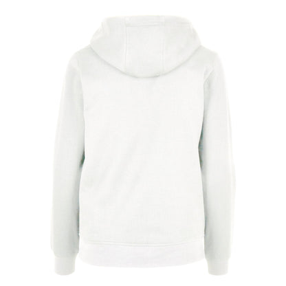 White - Back - Build Your Brand Womens-Ladies Basic Full Zip Hoodie