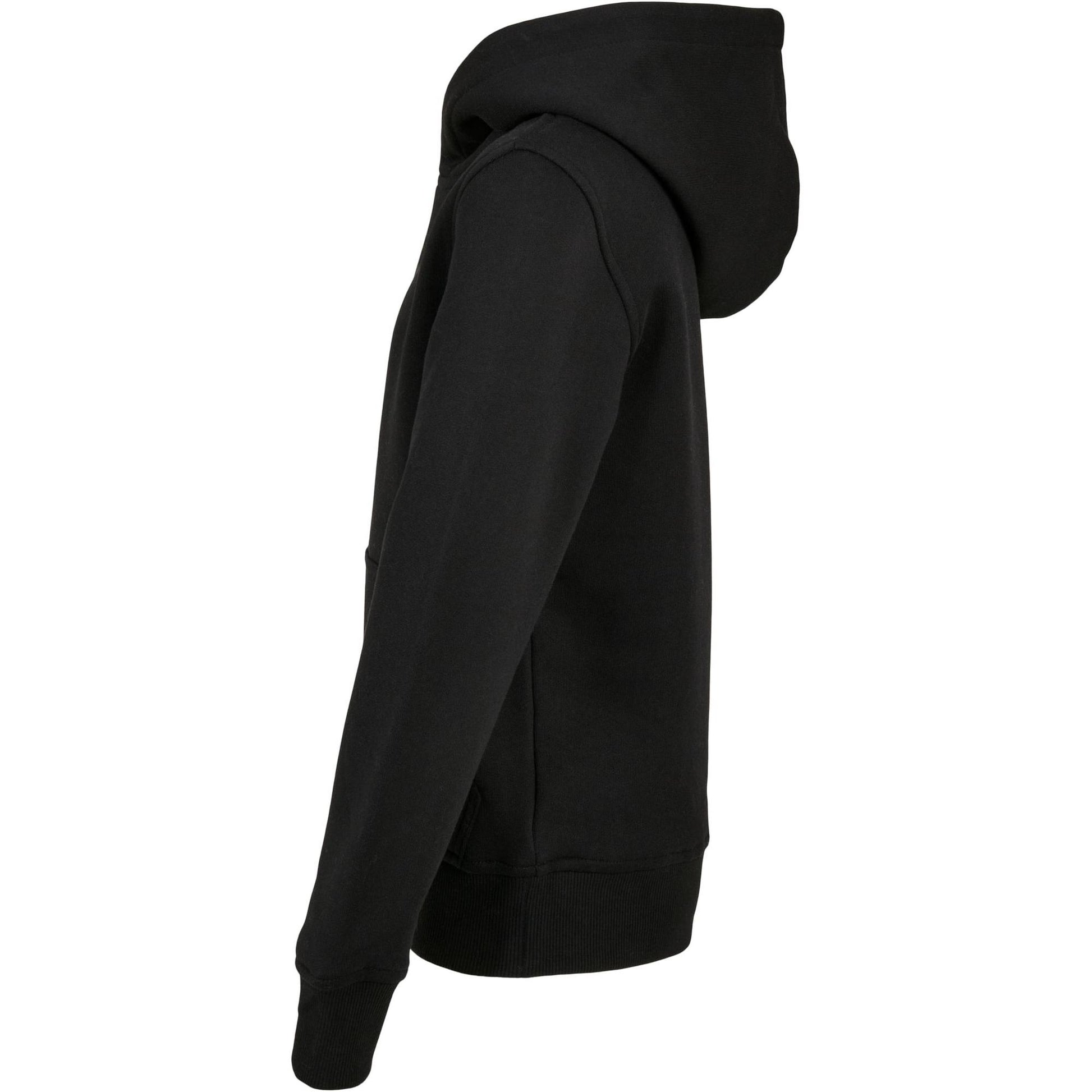 Black - Lifestyle - Build Your Brand Childrens-Kids Basic Organic Hoodie