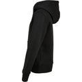 Black - Lifestyle - Build Your Brand Childrens-Kids Basic Organic Hoodie