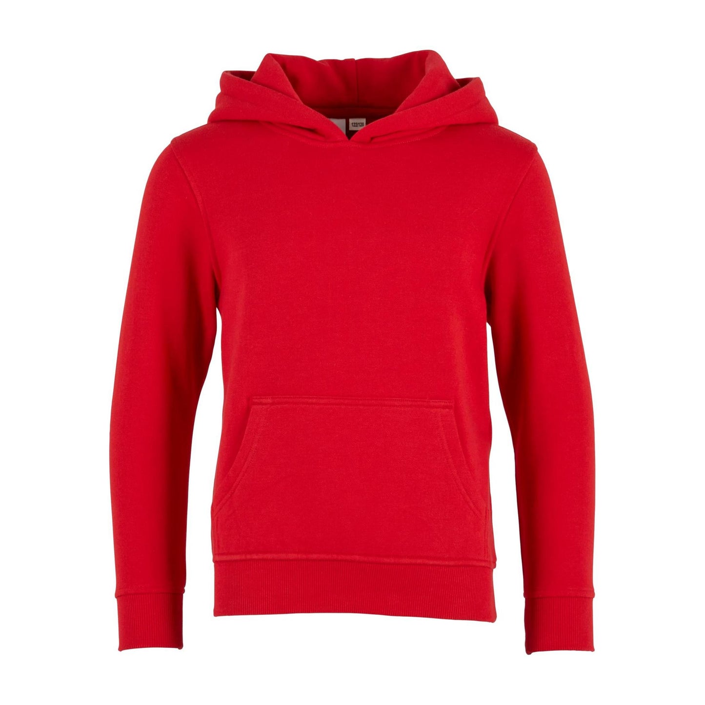 City Red - Front - Build Your Brand Childrens-Kids Basic Organic Hoodie