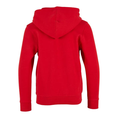 City Red - Back - Build Your Brand Childrens-Kids Basic Organic Hoodie