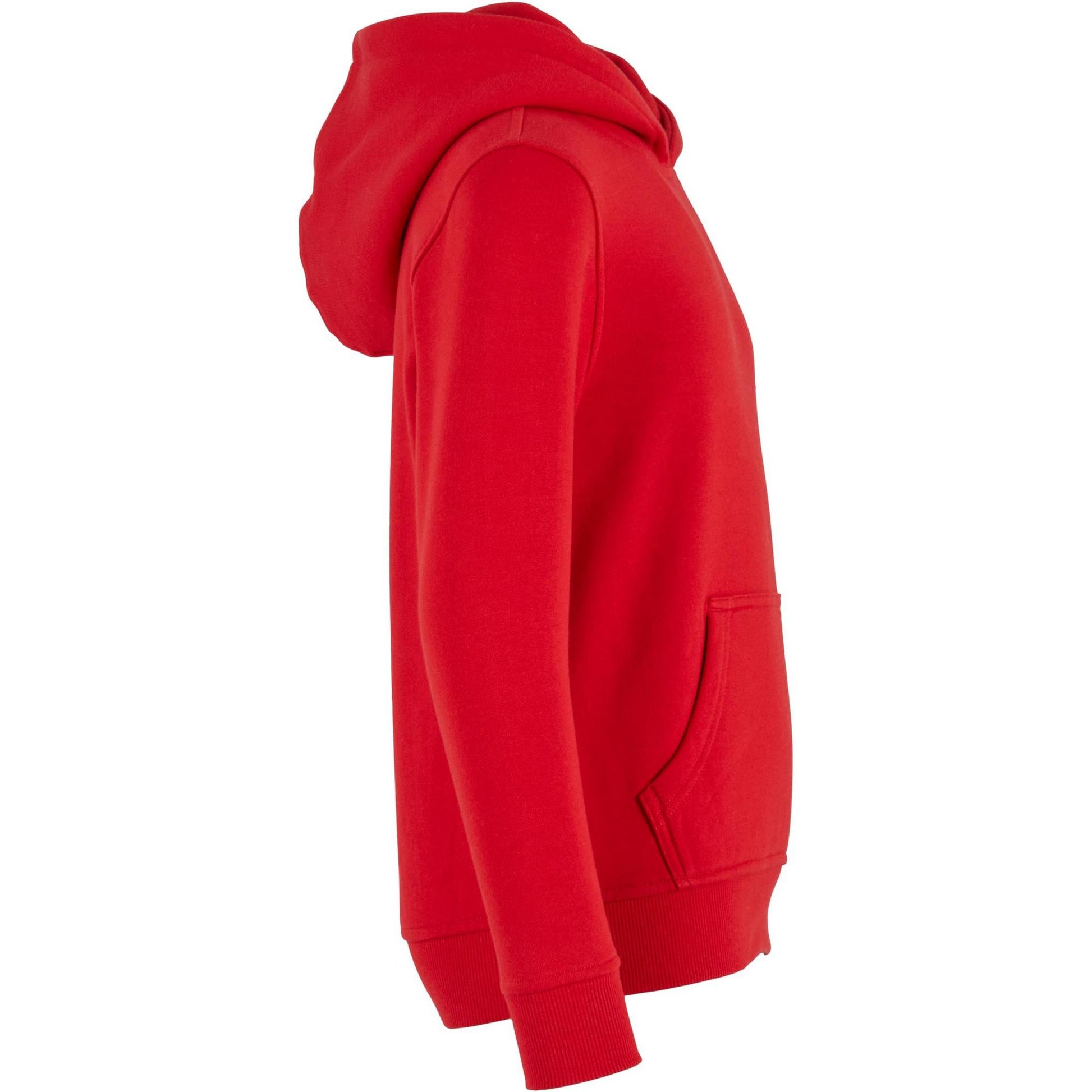 City Red - Side - Build Your Brand Childrens-Kids Basic Organic Hoodie