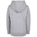 Heather Grey - Back - Build Your Brand Childrens-Kids Basic Organic Hoodie